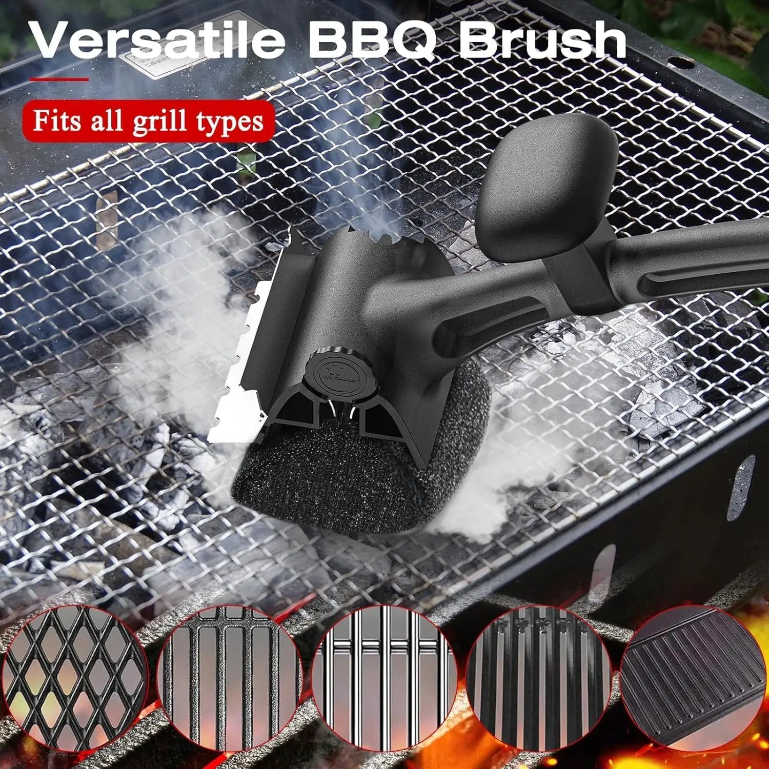 2 Pack Replaceable Cleaning Head, Grill Brush Bristle Free by GreenHaven Gardens