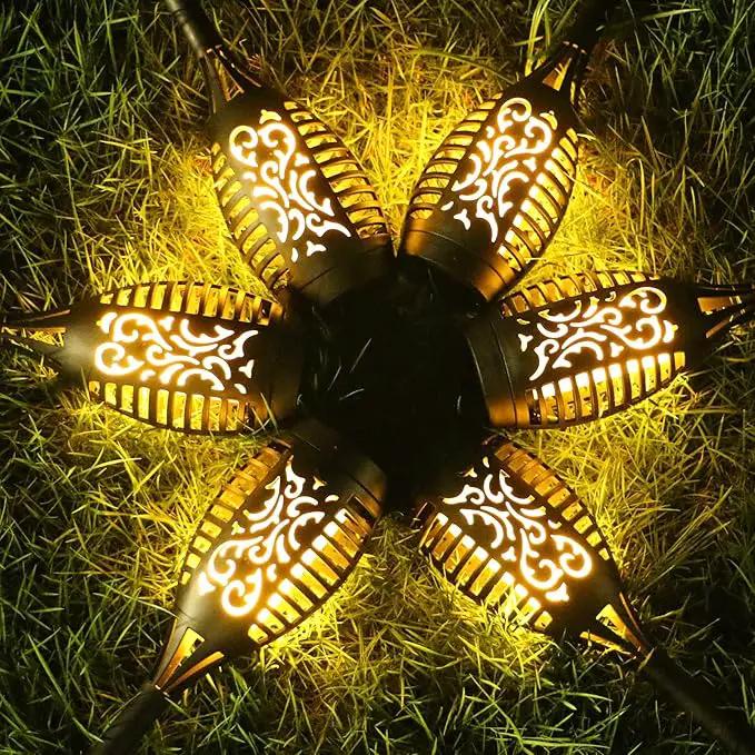 Solar Lights Outdoor 6 Pack, Solar Torch Light with Flickering Flame, Waterproof Outdoor Lighting Solar Powered Pathway Lights, Decoration Lighting for Garden Yard Patio, Auto On/Off by GreenHaven Gardens