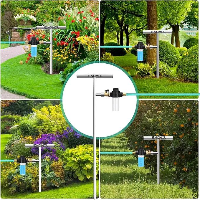 Stainless Steel Deep Root Tree Watering Tool,Root Feeder with Fertilizer Bottle Watering Wand Irrigation System Watering Stake,for Trees Bushes Shrubs Fruit Trees with Brass Valve T-Handle by GreenHaven Gardens