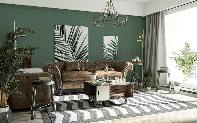 Dimoon 236''x23.6'' Green Peel and Stick Wallpaper Contact Paper Modern Self Adhesive Wall Paper Removable Renter Friendly Textured Solid Color Shelf Cabinet Vinyl Roll (236''x23.6'',Dark Green) by GreenHaven Gardens