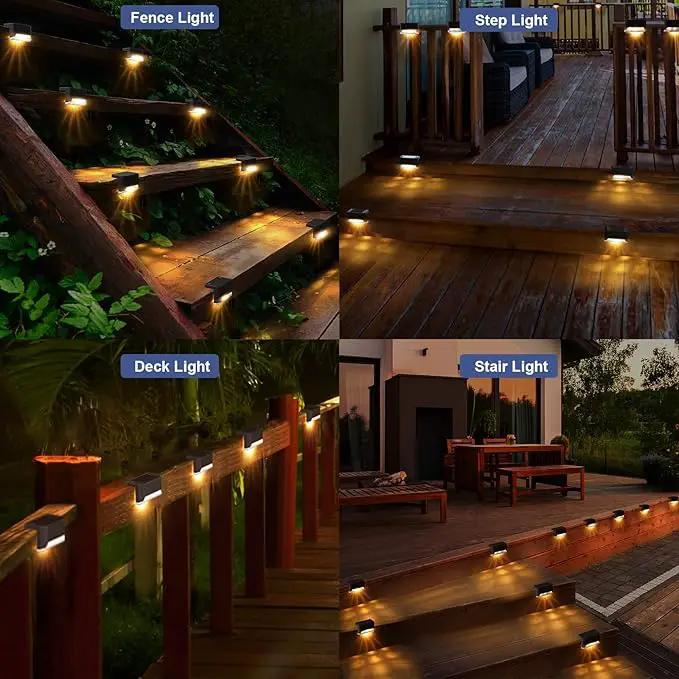 pearlstar Solar Deck Lights Outdoor,24 Pack Solar Deck Lights Outdoor Waterproof Led,for Stairs,Step,Fence,Yard,Patio,Driveway,Pathway,Yard,Backyard and Garden(Brown) by GreenHaven Gardens
