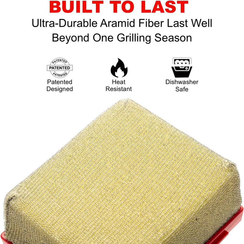 Replacement Brush Head for Steam Cleaning Grill Brush – Bristle-Free Durable Mesh Scrubbing Pad, Tear-Resistant Design, Compatible with EEFINITE BBQ Grill Cleaner by GreenHaven Gardens