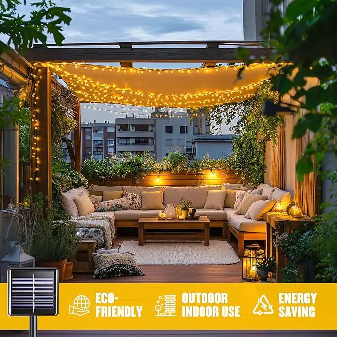 JMEXSUSS 2 Pack Solar String Lights Outdoor Waterproof, Each 33 FT 100 LED Solar Tree Lights Outdoor for Outside Tree Christmas Garden Patio Decor（Warm White） by GreenHaven Gardens