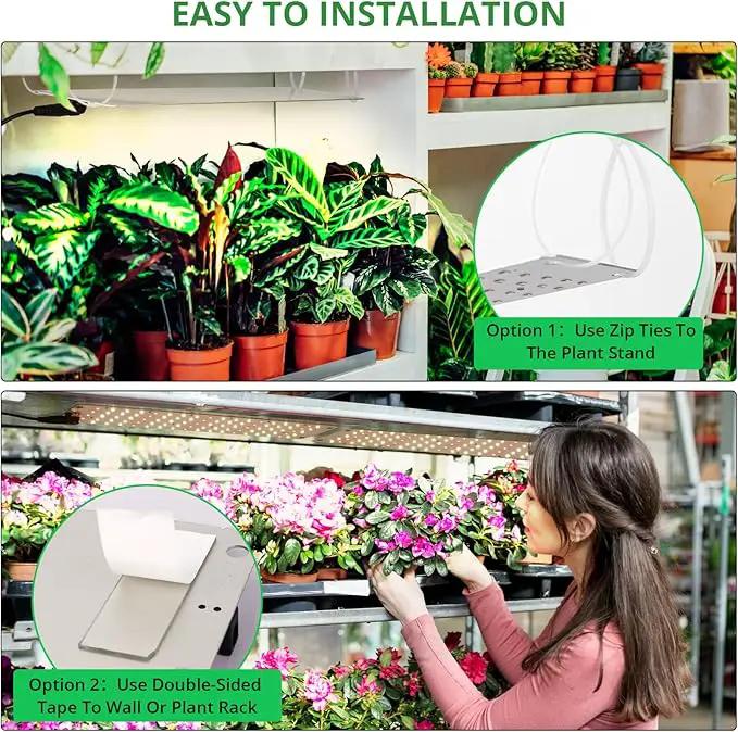 TONYFUL LED Grow Lights, 360 LEDs Plant Lights for Indoor Growing, 36W Premium Full Spectrum Grow Light with 4/8/12H Timer, 10 Dimmable Levels - Ideal for Indoor Growing (4Pcs) by GreenHaven Gardens