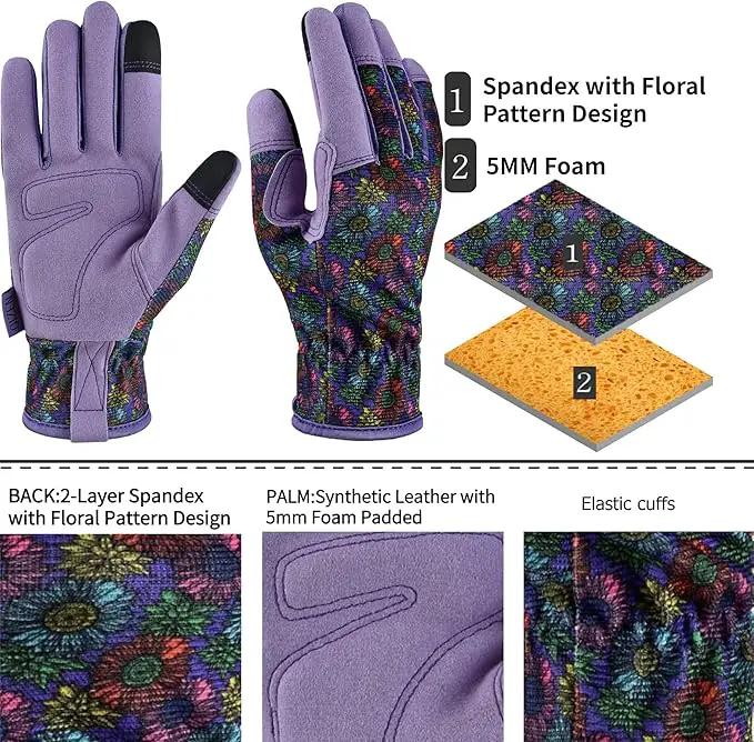 Gardening Gloves for Women and Men,Garden Gloves with Touch Screen, Thorn Proof Puncture Resistant Working Gloves, Gardening Gifts for Women, Size Large by GreenHaven Gardens