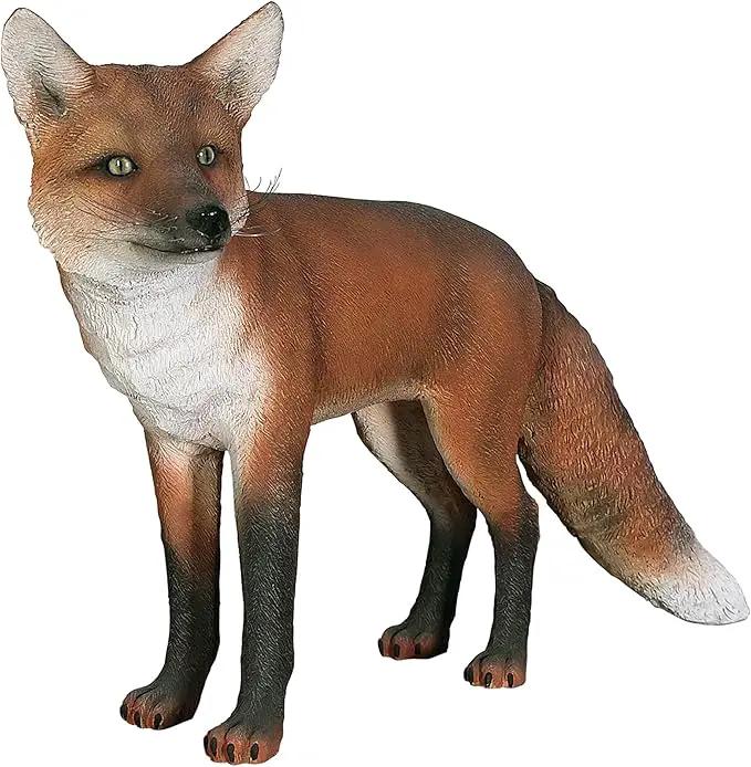 Design Toscano NE100103 European Red Fox Statue, full color by GreenHaven Gardens