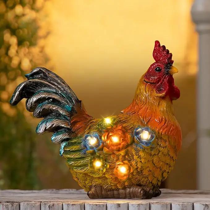TAKE ME Gardening Gifts Chicken Gifts for Mom Garden Decor Solar Light Chicken Rooster Decor for Women Mom Grandma Gifts Birthday Gifts for Chicken Lovers by GreenHaven Gardens