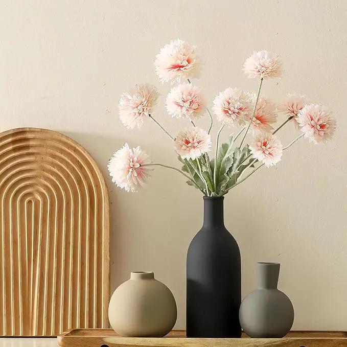 Ceramic Vase Set of 3, Flower Decorative Vases Home Decor Boho Neutral Modern Pottery Pampas Vases for Centerpiece Bouquet Table Mantel Entryway Bookshelf Living Room Bedroom Bathroom Kitchen by GreenHaven Gardens