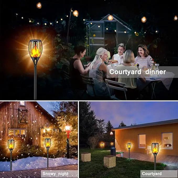 Solar Lights Outdoor, 43" Waterproof Flickering Flames Torch Lights, Solar Landscape Decoration Lighting Auto On/Off Pathway Lights for Garden Patio Yard Christmas, 2 Packs by GreenHaven Gardens