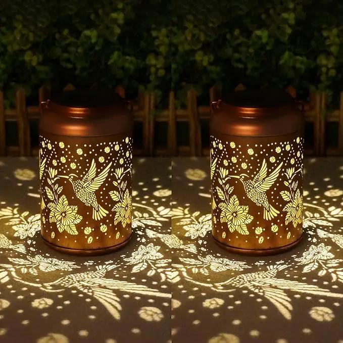 2 Pack Hummingbird Solar Lanterns Outdoor Waterproof Hanging Solar Lights, Birthday Gifts for Women, Men, Mom, Mothers Day Gifts, Outside, Patio, Outdoor, Yard, Lawn, Balcony by GreenHaven Gardens