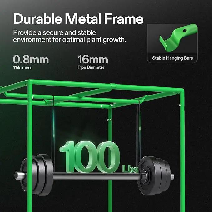 VIVOSUN S3018 30"x18"x36" Grow Tent, High Reflective Mylar with Observation Window and Floor Tray for Hydroponics Indoor Plant for VS1000 by GreenHaven Gardens