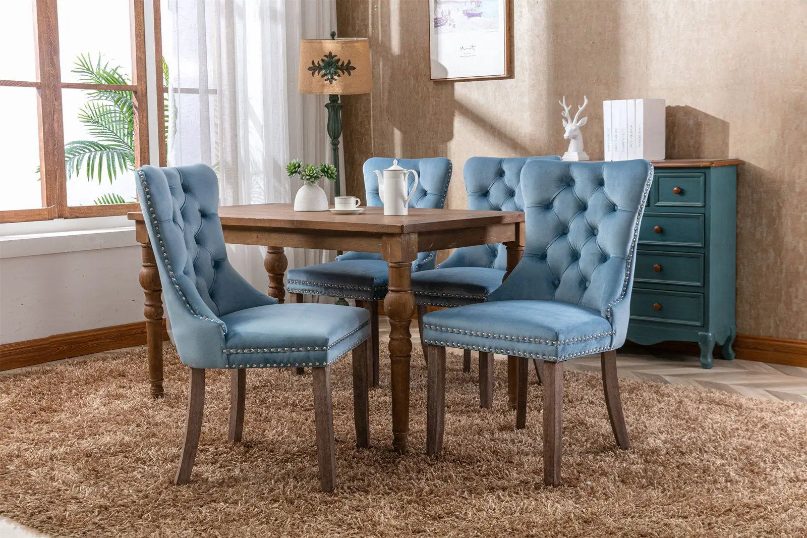 Nikki - High-End Tufted Dining Chair (Set of 2) by HouseOfZazla