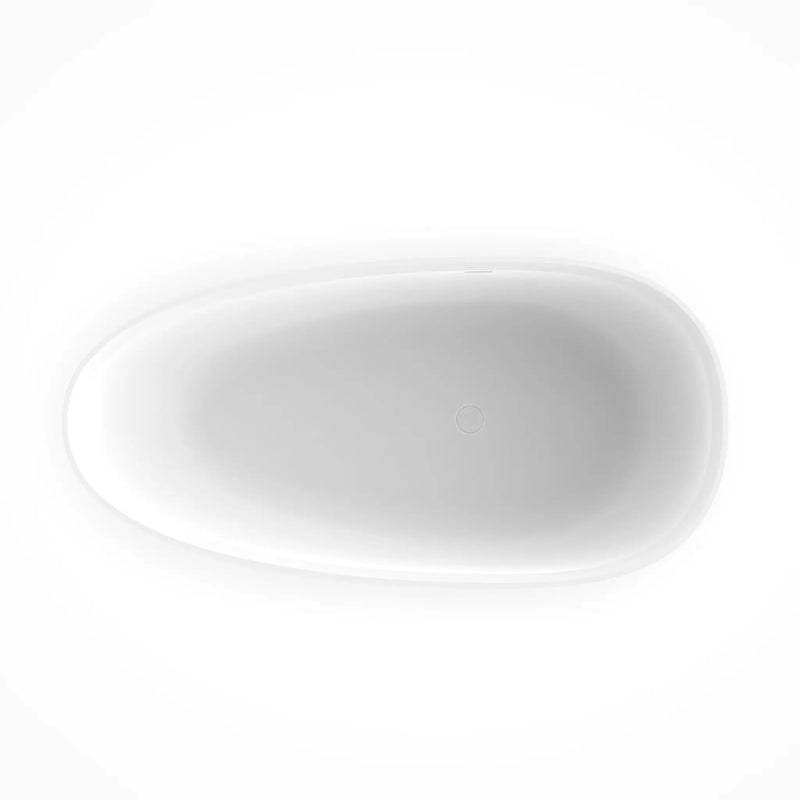 71 Inch Artificial Stone Freestanding Bathroom Bathtub by HouseOfZazla