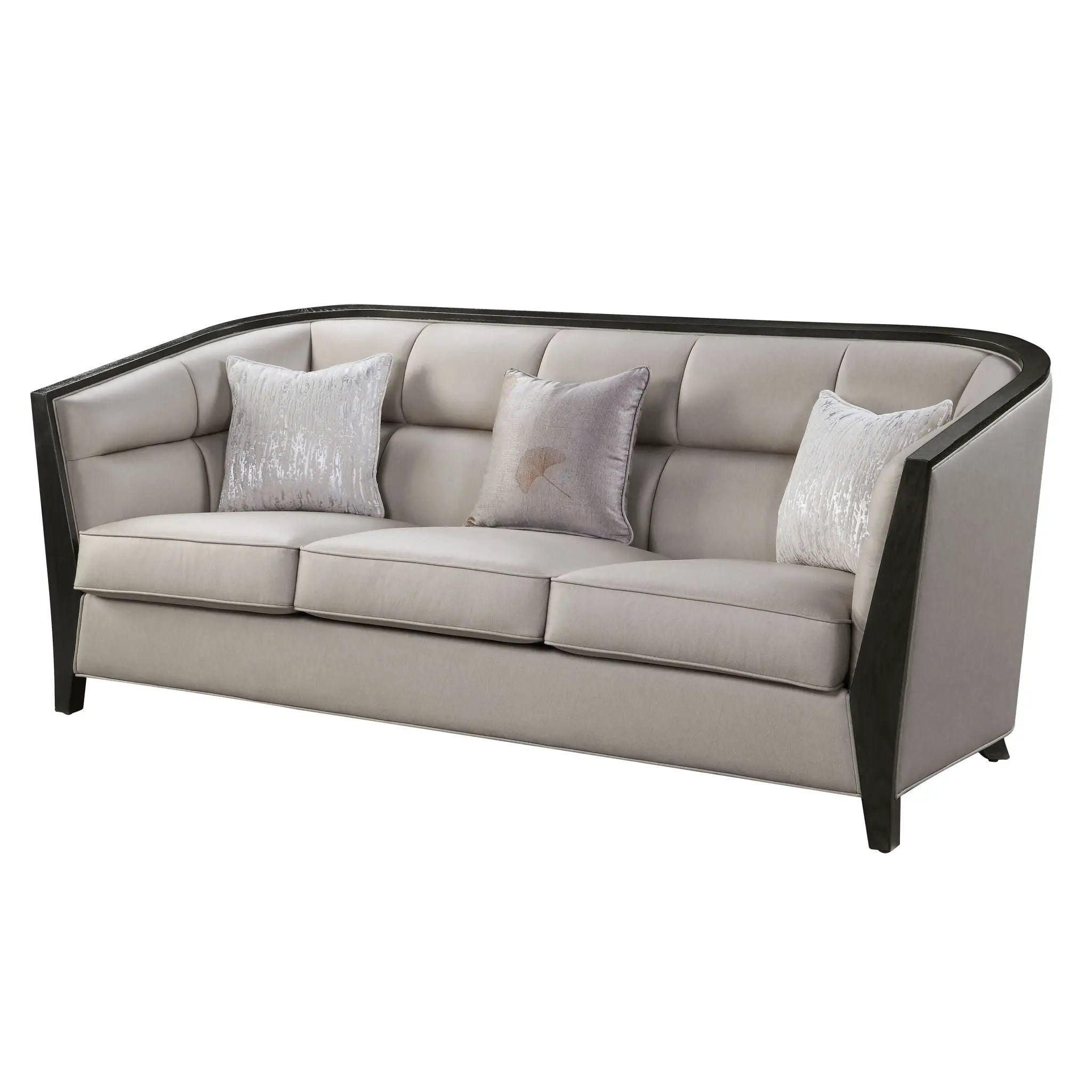 Zemocryss - Sofa With 3 Pillows - Beige Fabric by Unique Piece Furniture