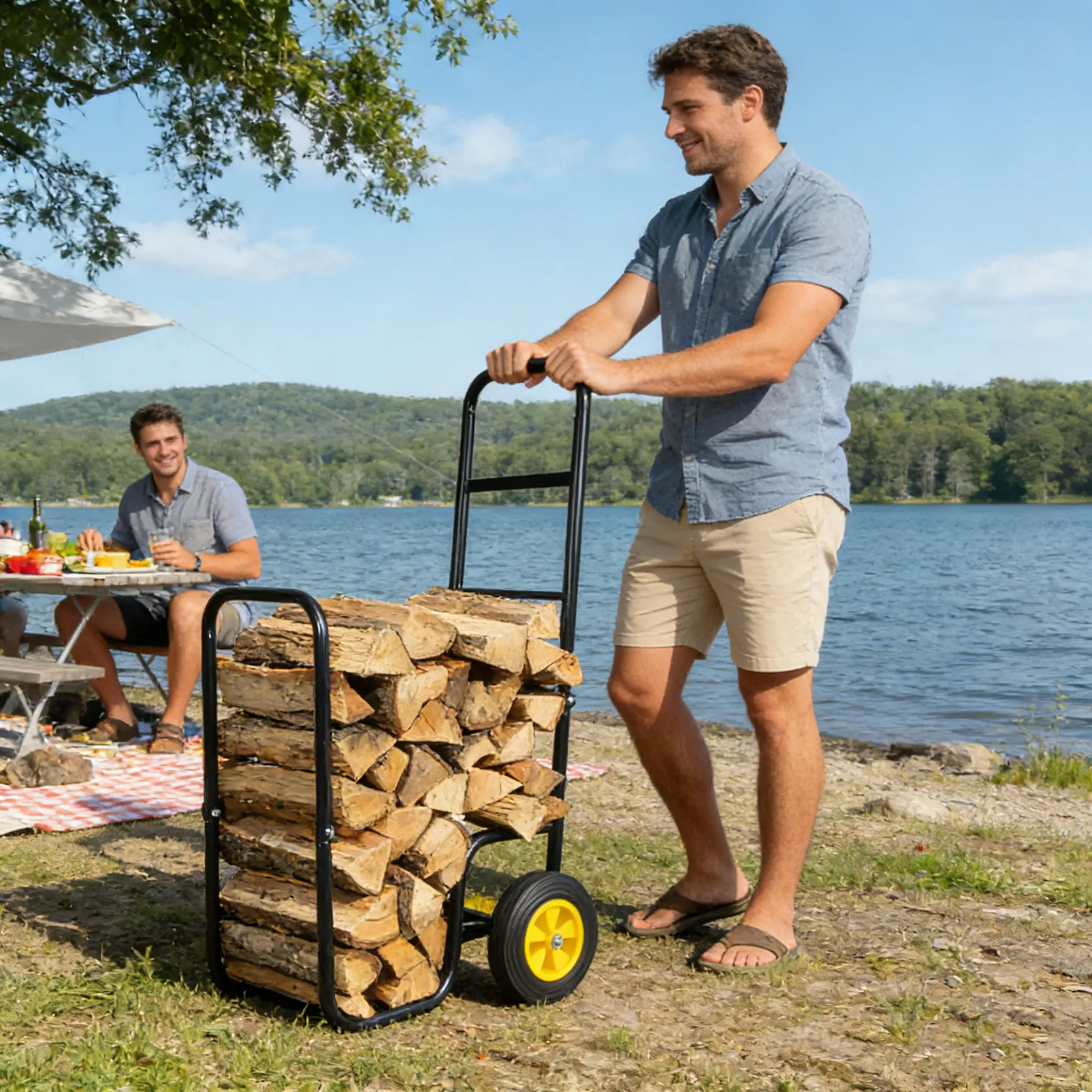 Firewood Log Cart Carrier by HouseOfZazla
