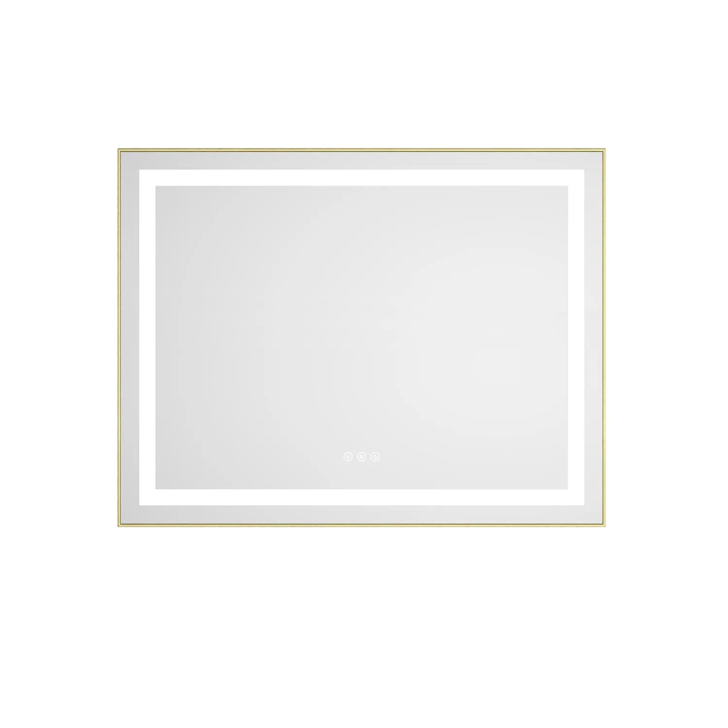 36" x 28" LED Bathroom Mirror with Front and Backlight by HouseOfZazla
