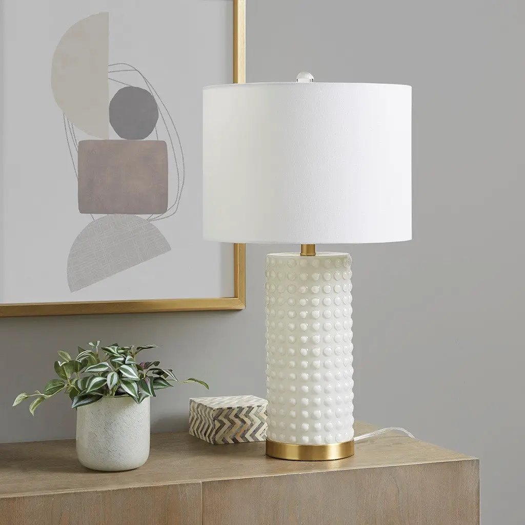 Textured Dot Table Lamp by HouseOfZazla