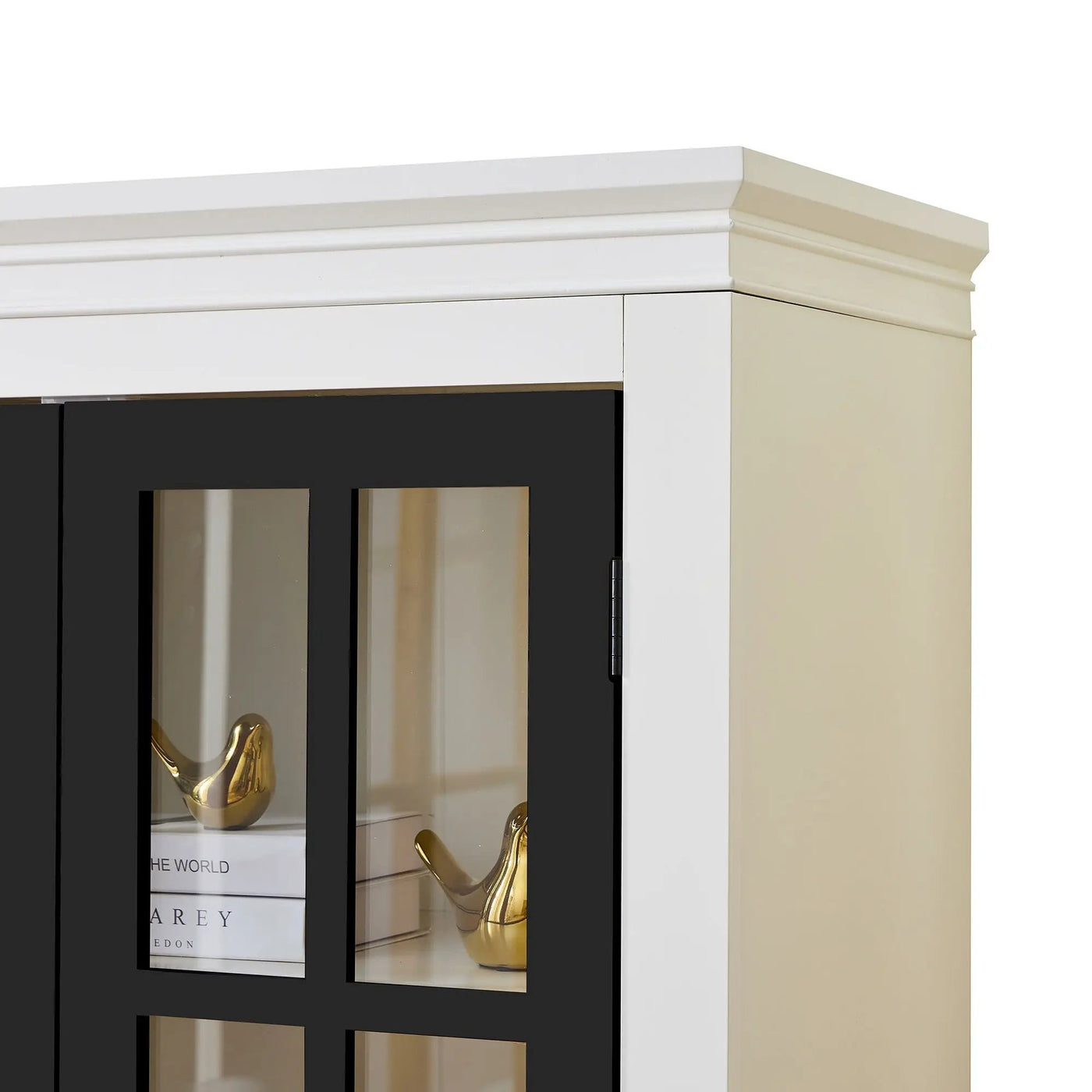 Rustic Style Display Cabinet With Glass Doors For Collectibles by HouseOfZazla