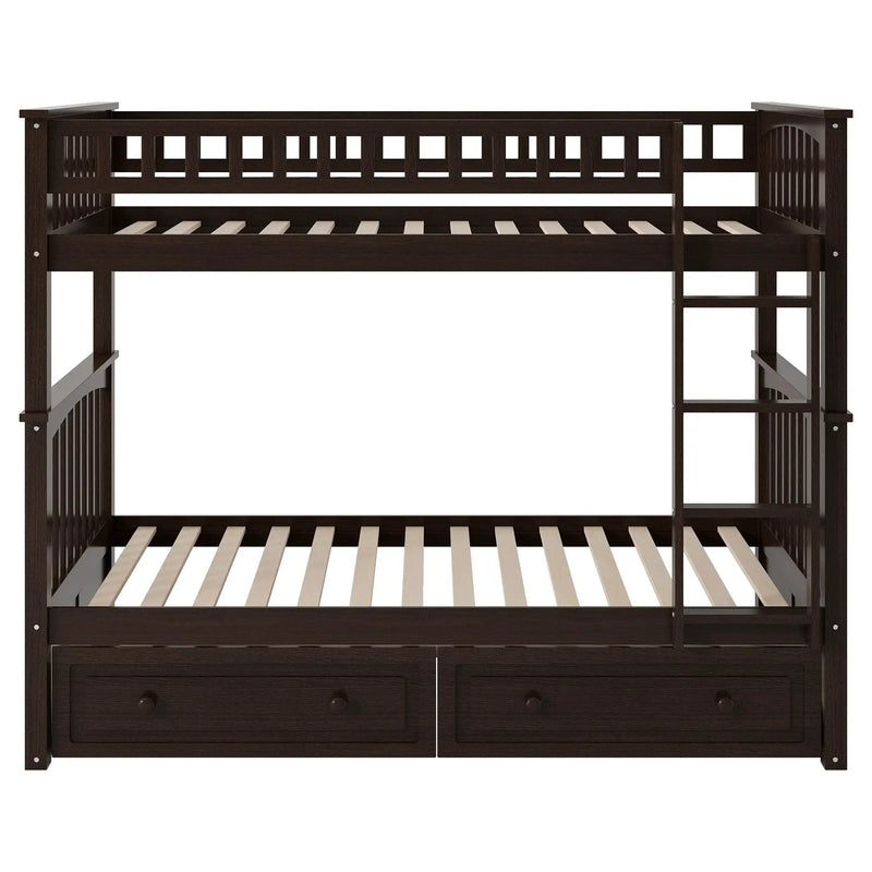 Bunk Bed With Drawers, Convertible Design by HouseOfZazla