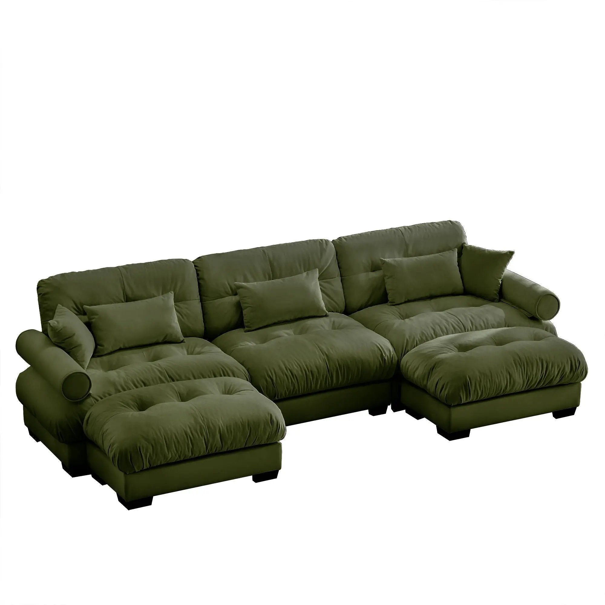 Super Comfort Oversized Modular Sectional Sofa With Movable Ottoman by Unique Piece Furniture