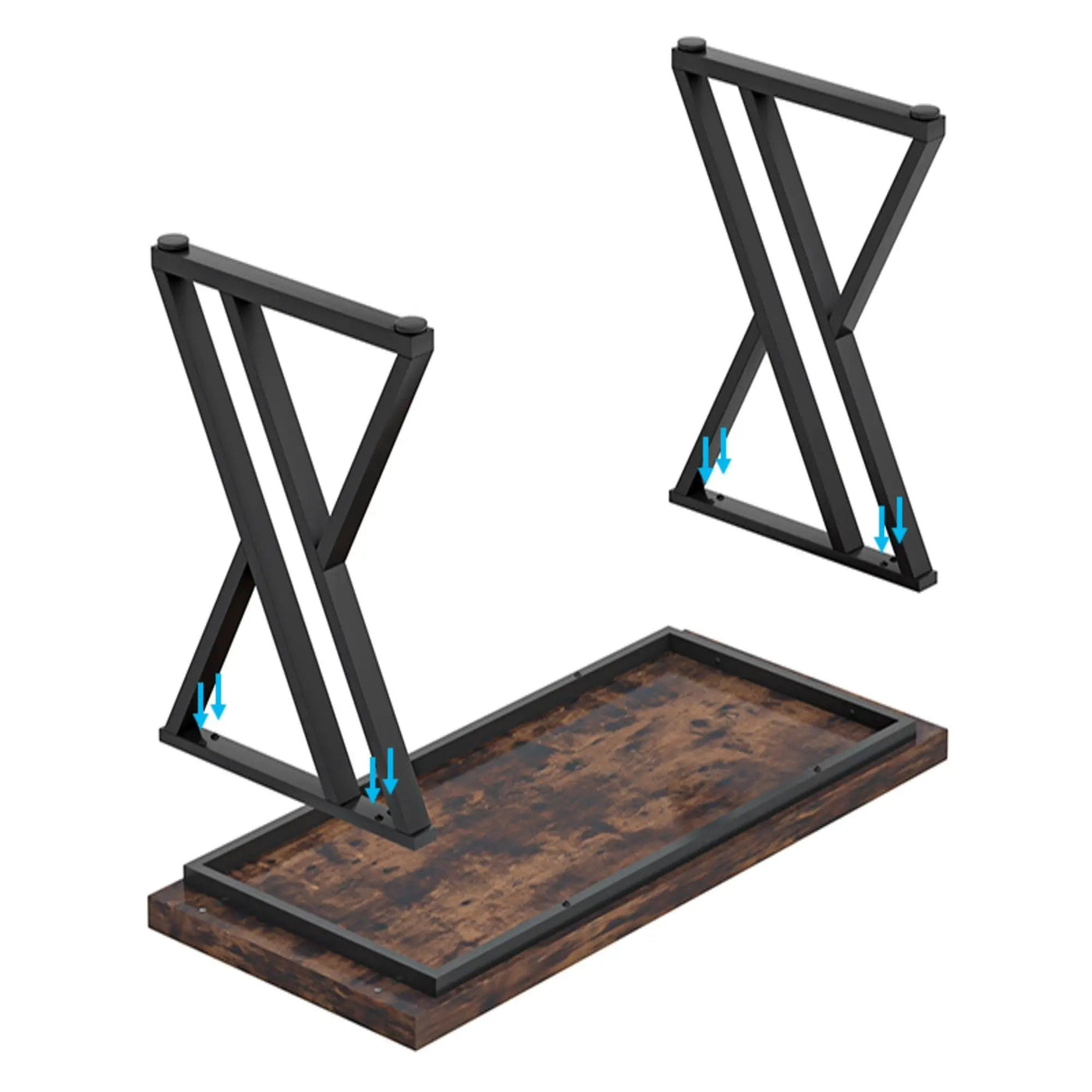 Writing Desk With Z-Shaped Legs by HouseOfZazla