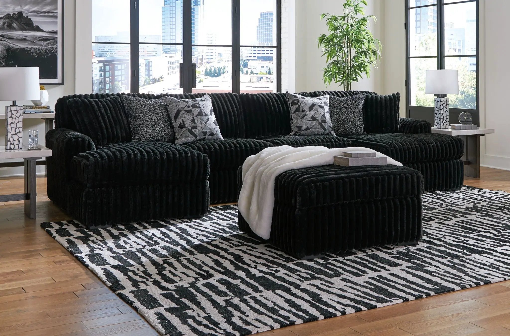Midnight-Madness - Sectional Set by Unique Piece Furniture