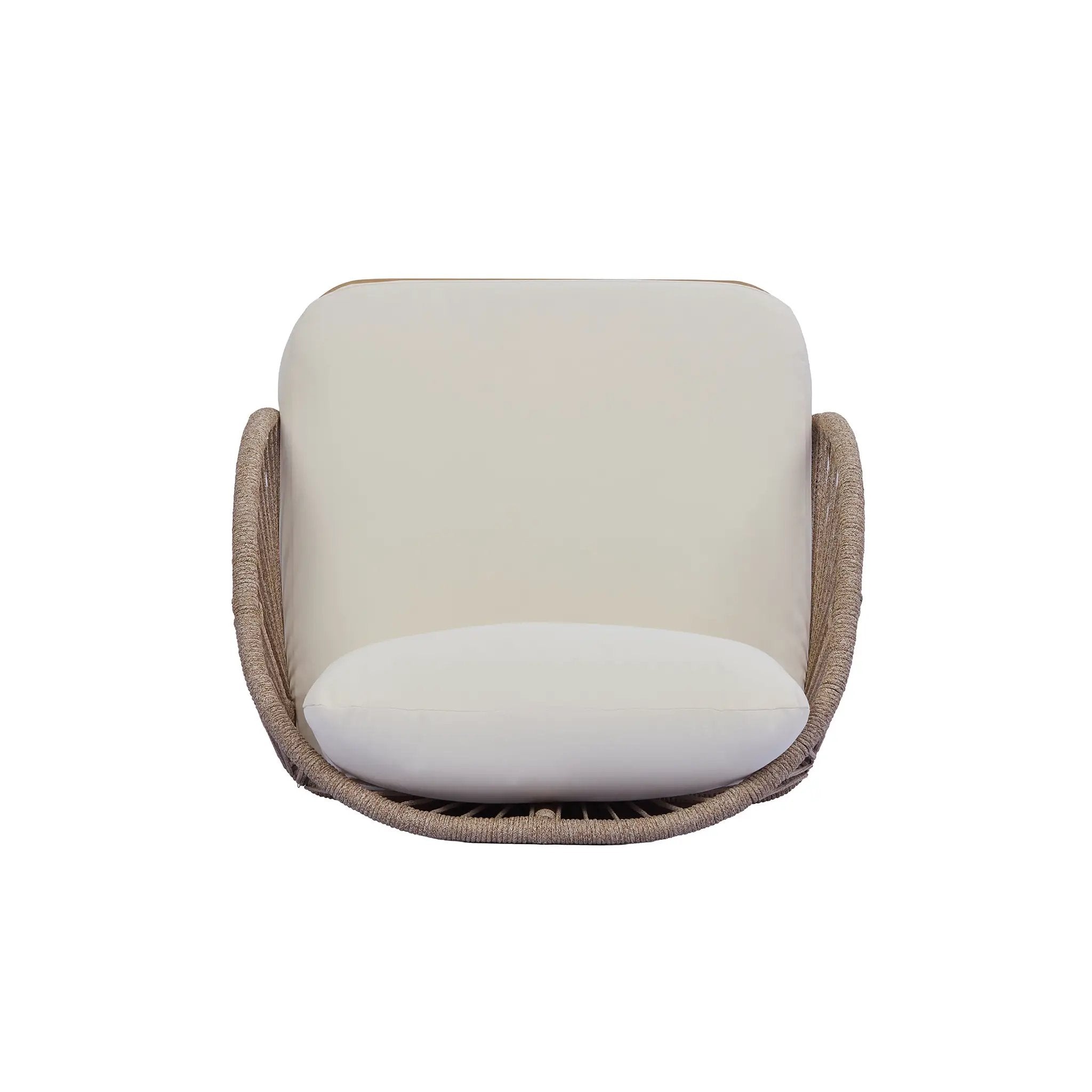 Acacia Wood Outdoor Club Chair, Curved Tub Design Patio Chair by HouseOfZazla