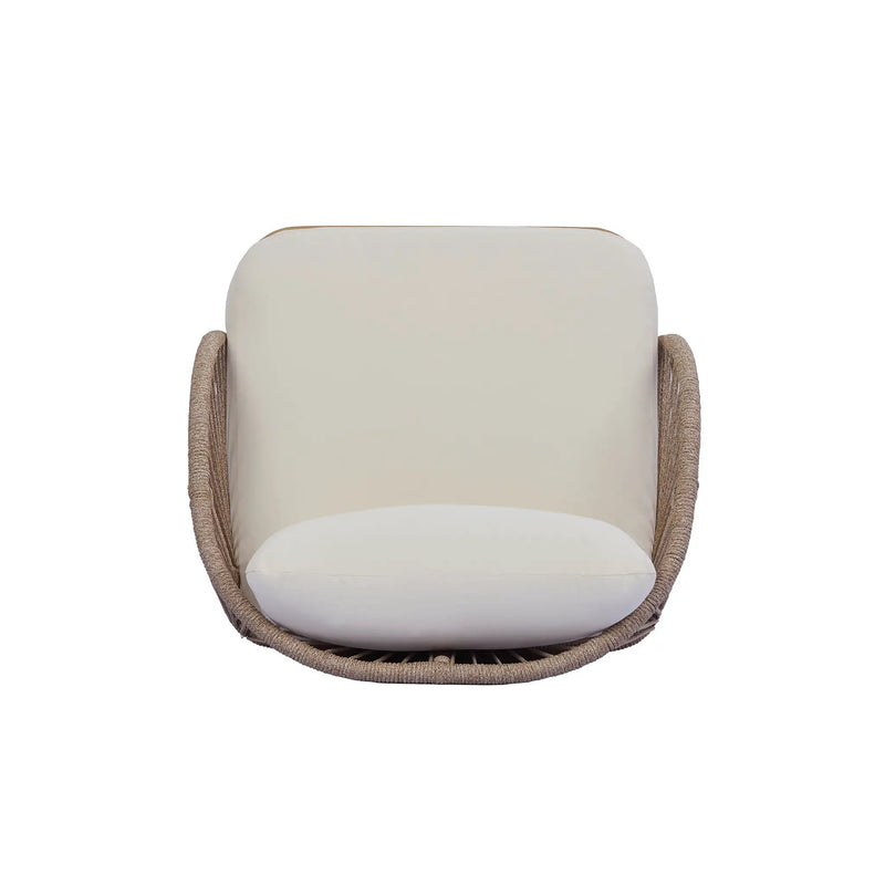 Acacia Wood Outdoor Club Chair, Curved Tub Design Patio Chair by HouseOfZazla