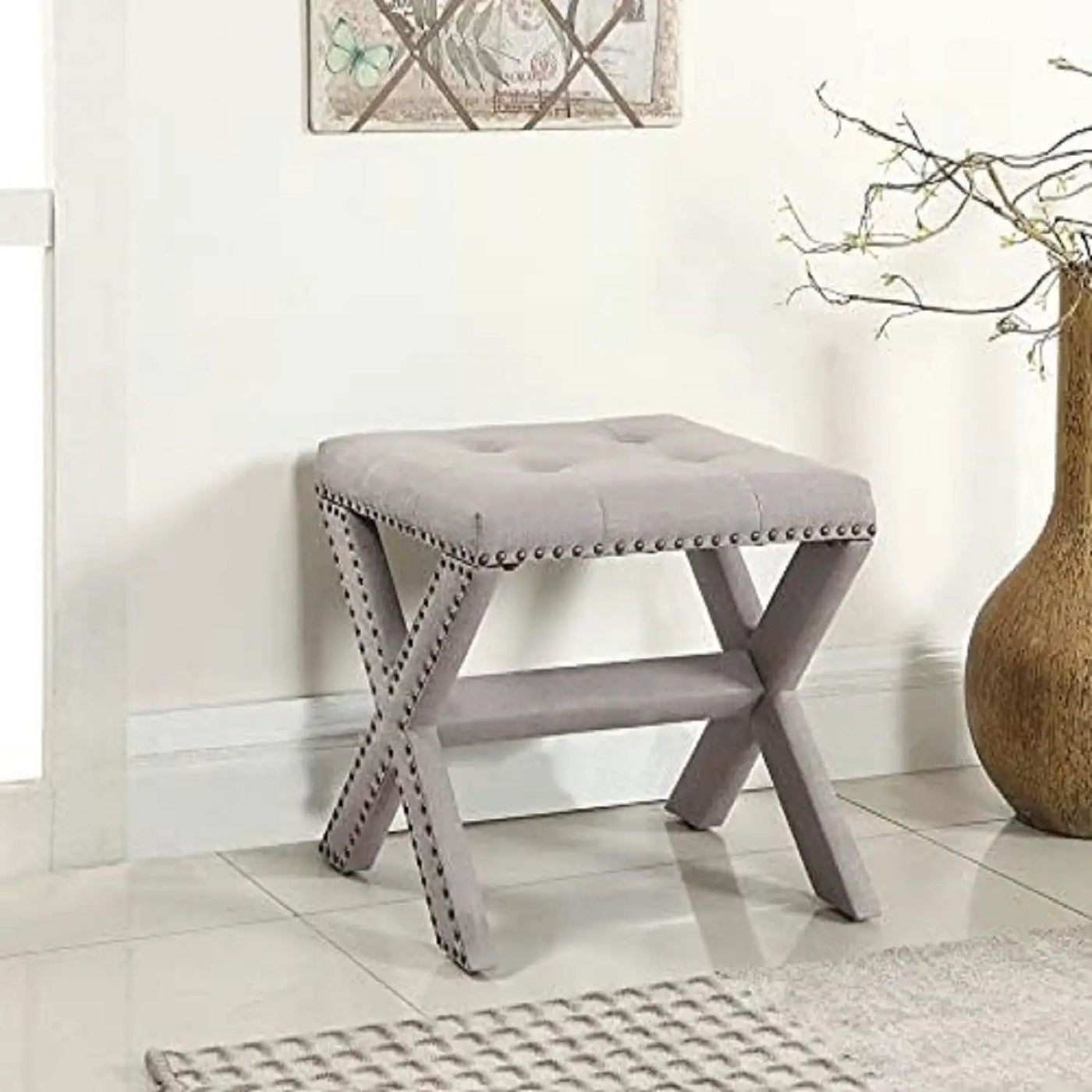 Upholstered Accent Bench With Nailhead Trim by Unique Piece Furniture