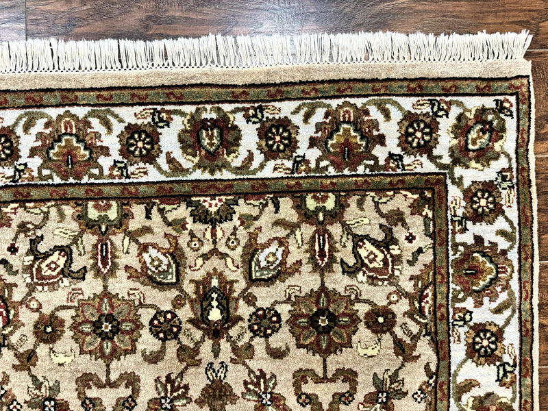 Pak Persian Rug 4x6, Floral Allover Vintage Oriental Carpet, Handmade Wool Rug by Jewel Rugs