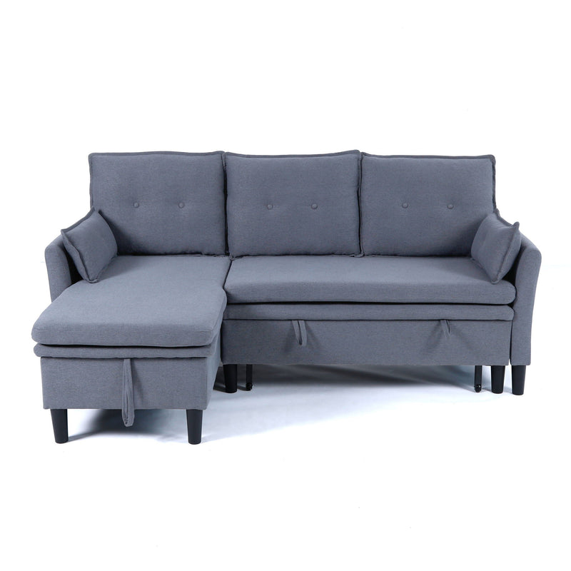 L-Shaped Reversible Chaise Sectional Sofa With Storage by HouseOfZazla