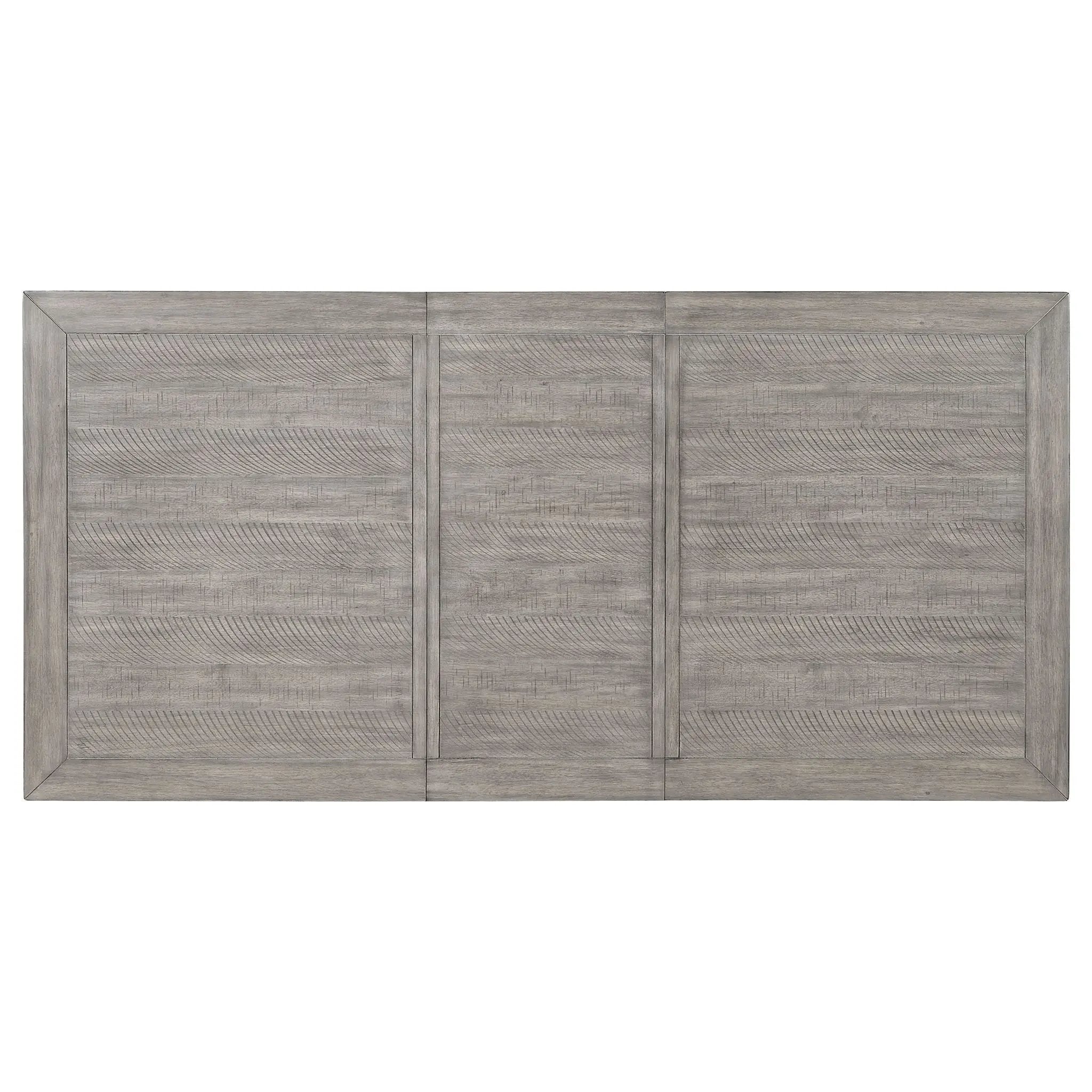 Centera - Rectangular Dining Table With Extension Leaf - Gray
