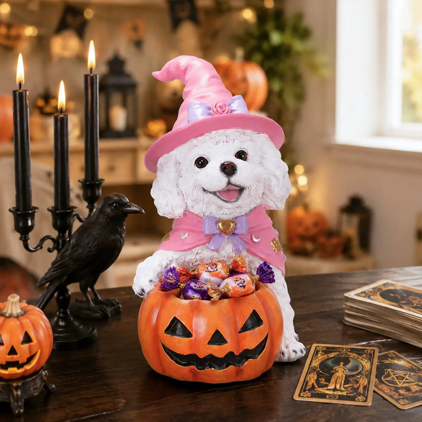 Halloween Labrador Puppy Statue by HouseOfZazla