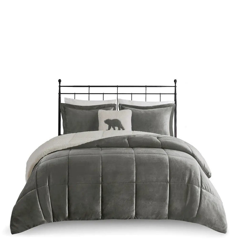 King Plush to Sherpa Down Alternative Comforter Set by HouseOfZazla
