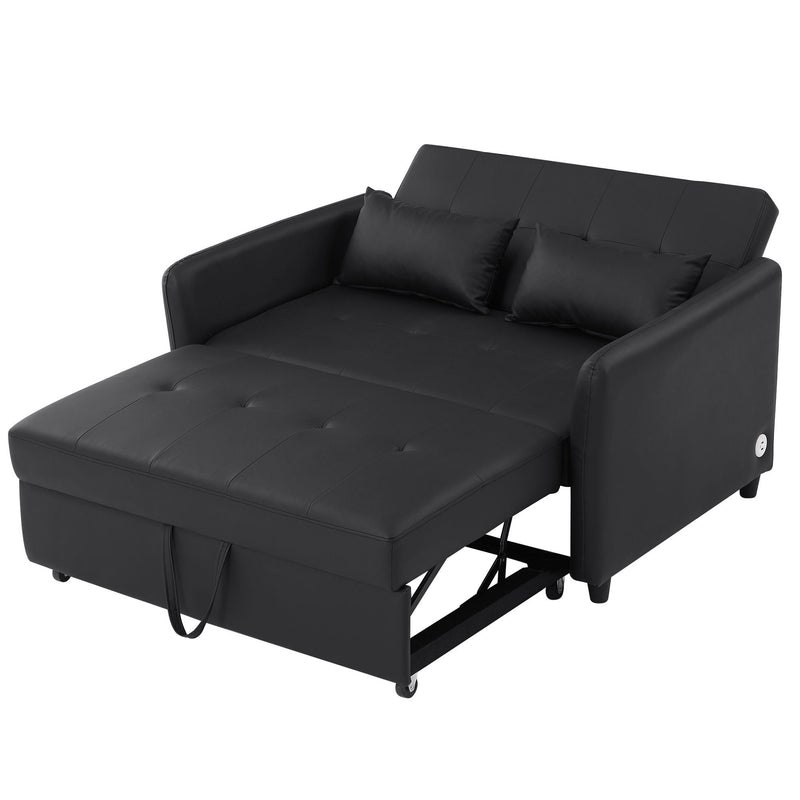 Convertible Sleeper Sofa Bed With 3 USB Ports by HouseOfZazla