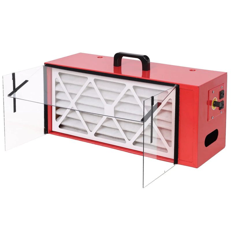 Portable Tabletop Dust Collector With HEPA Filter - Red by HouseOfZazla