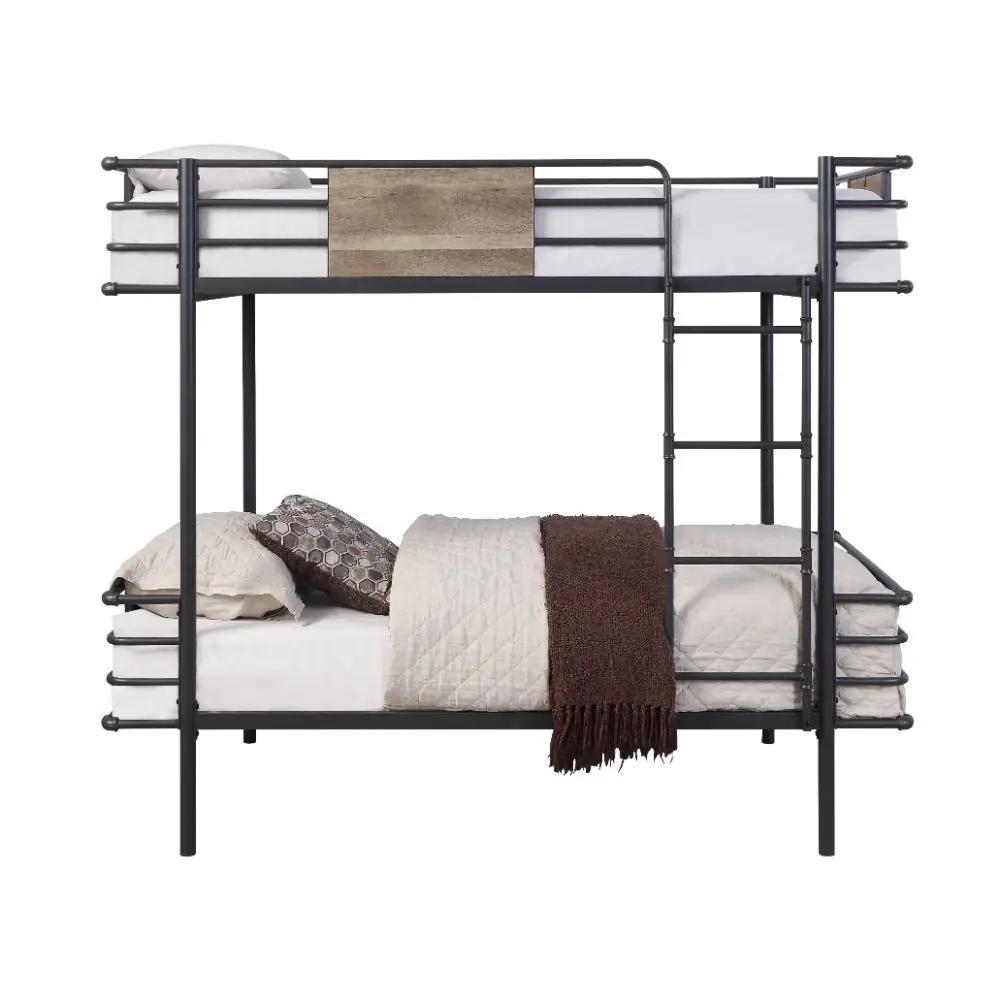 Deliz - Twin Over Twin Bunk Bed - Gunmetal by Unique Piece Furniture