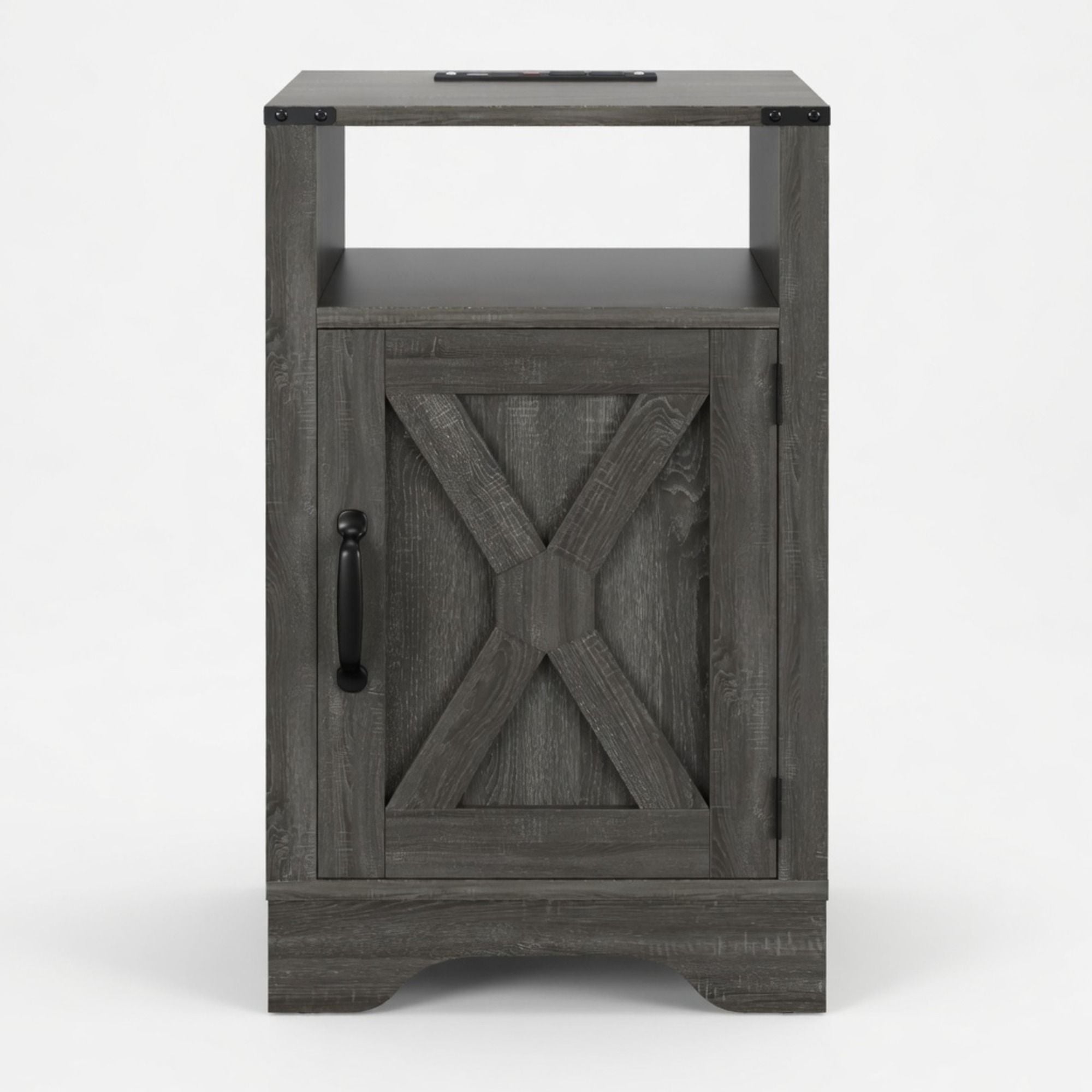 Farmhouse Nightstand, Charging Station & Storage by HouseOfZazla