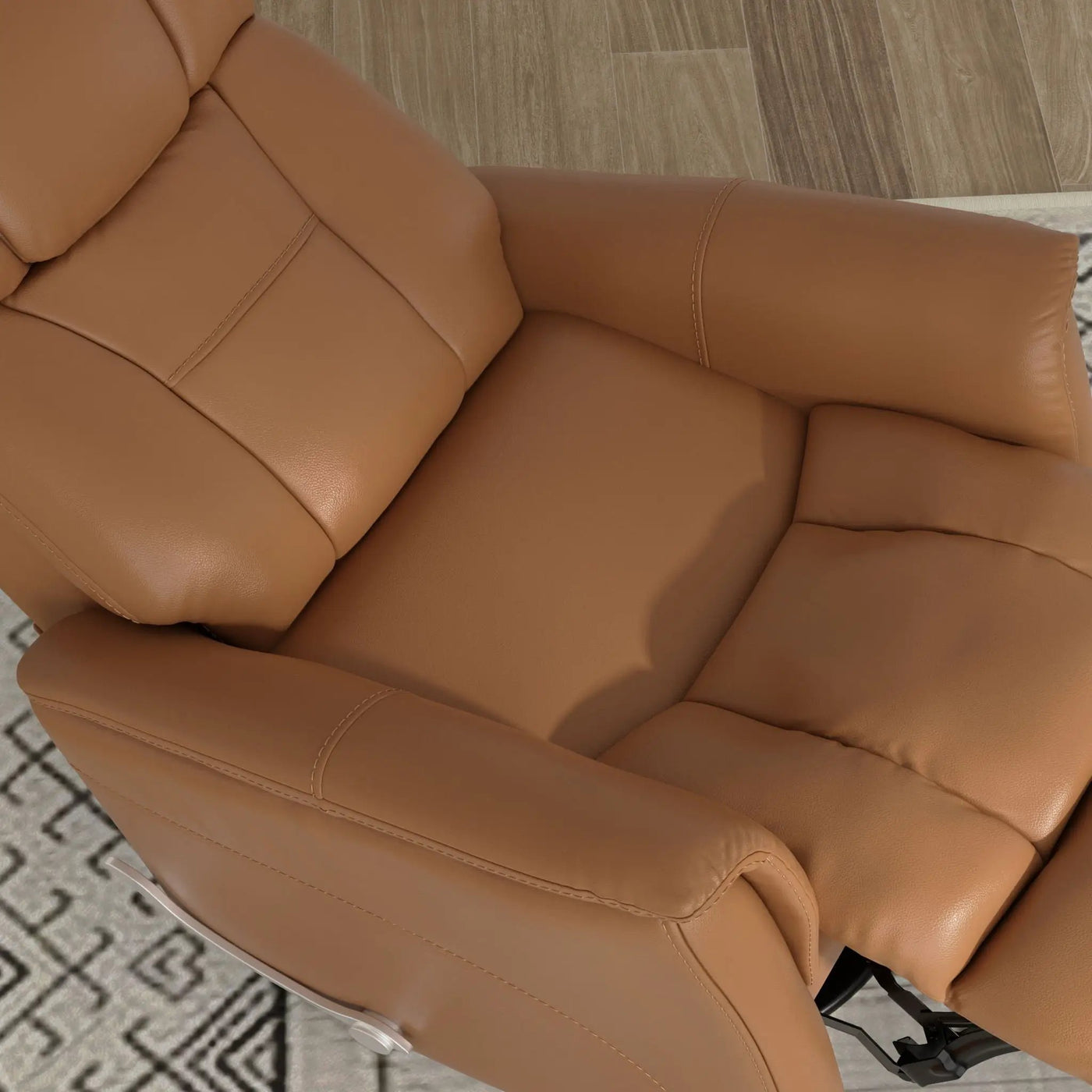 Bentley - Swivel Glider Recliner With Manual Adjustable Headrest & Footrest by HouseOfZazla