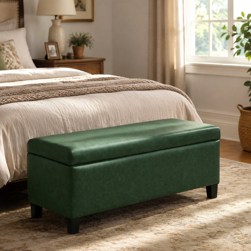 Storage Ottoman with Flip-Top Lid by HouseOfZazla
