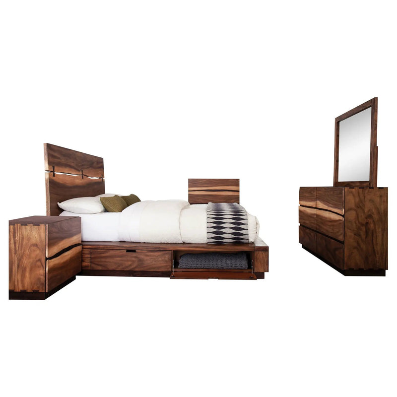 Winslow 5-piece Eastern King Bedroom Set Smokey Walnut by Unique Piece Furniture