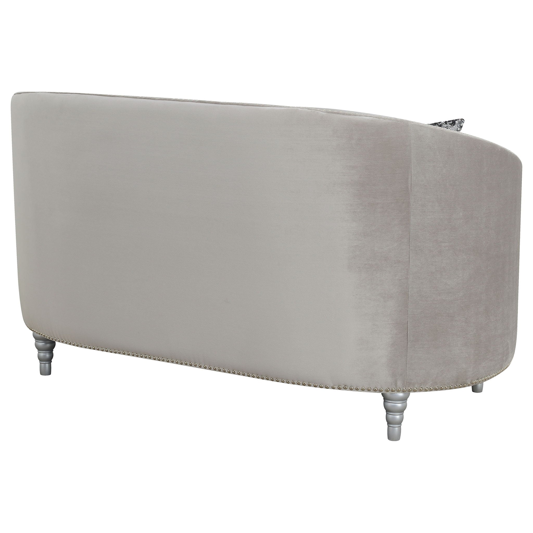 Colby - Loveseat With Tufted Design - Gray by HouseOfZazla