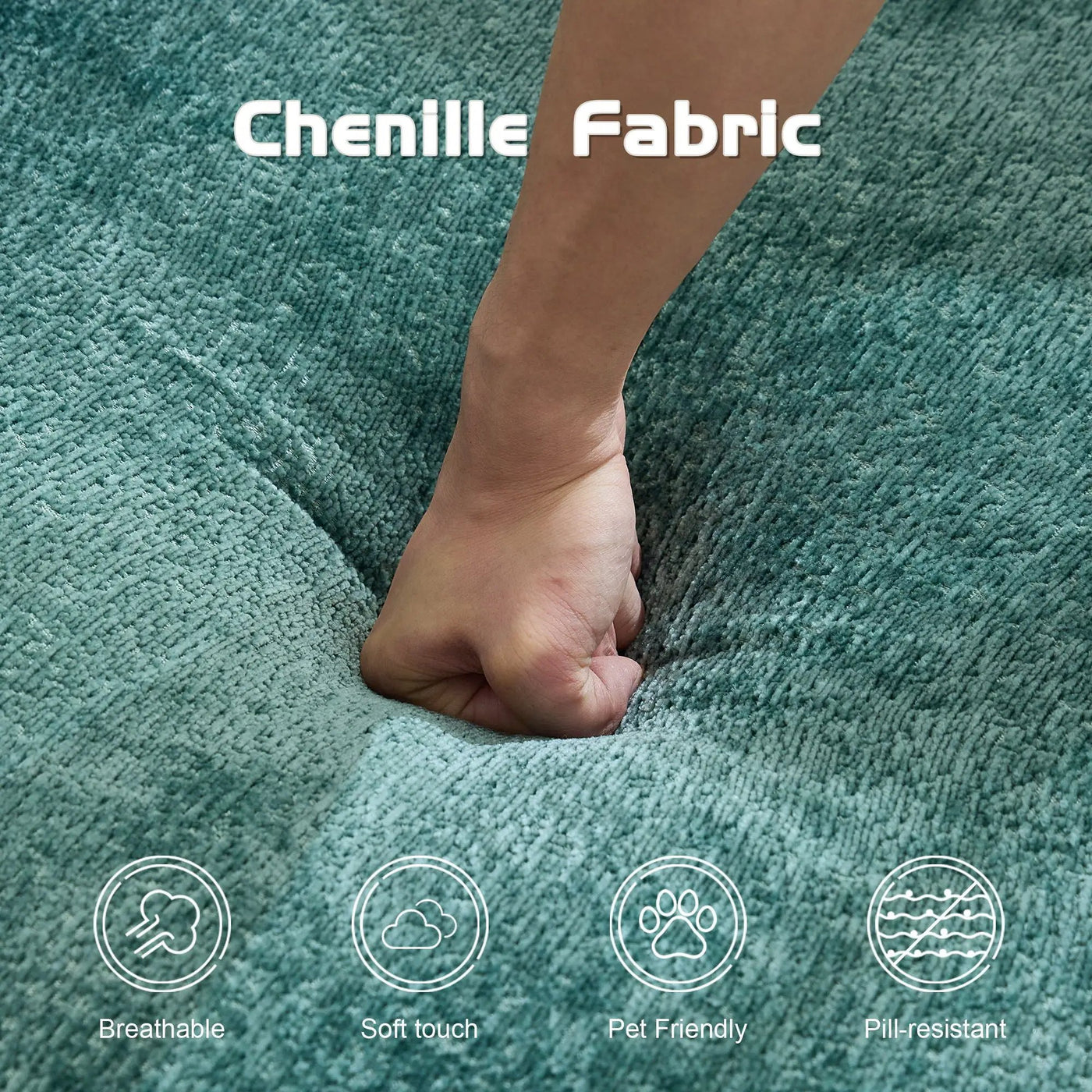 Convertible Floor Sofa Bed With Pillow Back Support Armrest by Unique Piece Furniture