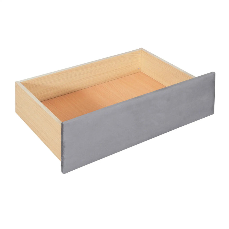 Upholstered Daybed With Cloud-Shaped Backrest, Trundle & 2 Drawers And USB Ports by HouseOfZazla