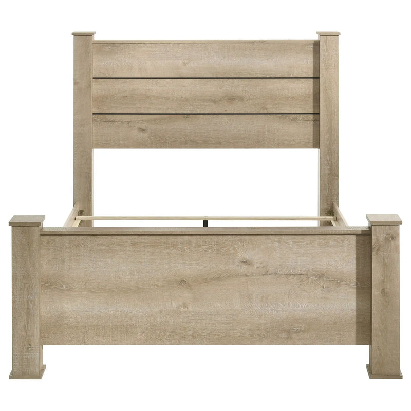 Oakglen 55-inch Eastern King Panel Bed Weathered Oak by Unique Piece Furniture