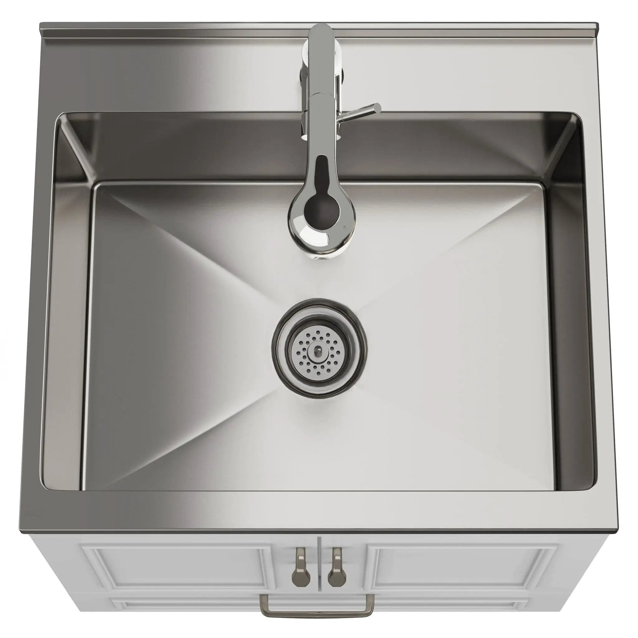 Cardinal - Laundry Cabinet With Faucet And Sink - White - Wood by Unique Piece Furniture