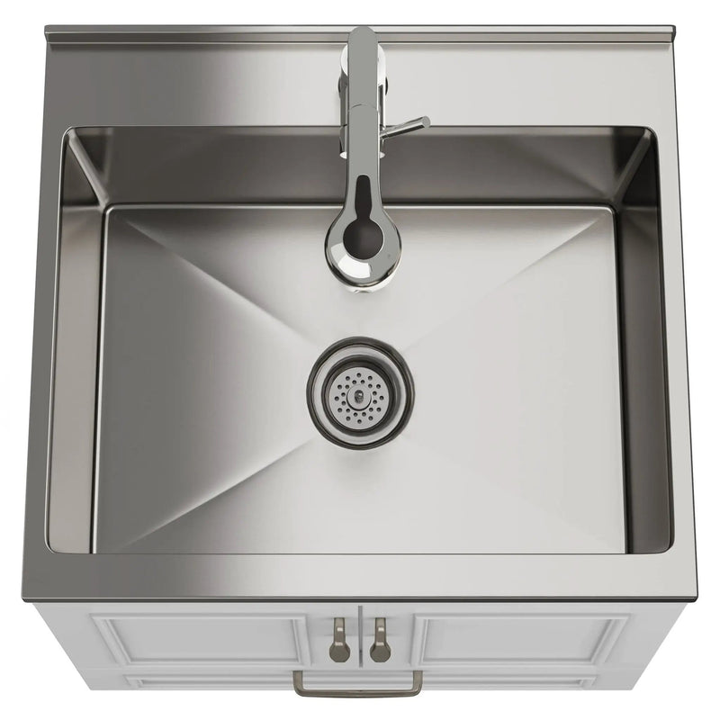 Cardinal - Laundry Cabinet With Faucet And Sink - White - Wood by Unique Piece Furniture