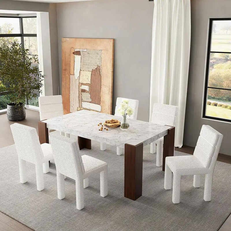 Hettie - Side Chair (Set of 2) - Beige Boucle by Unique Piece Furniture