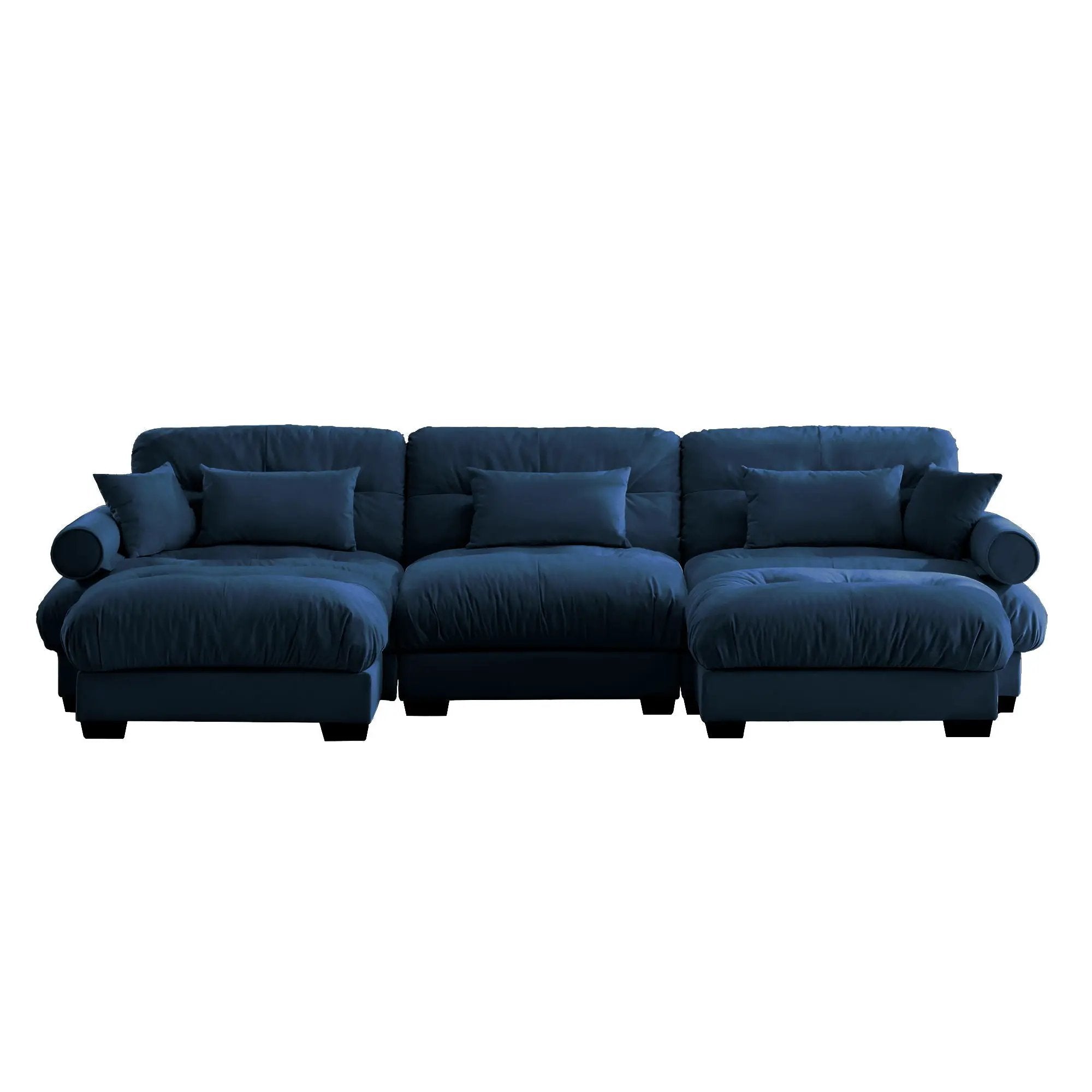 Super Comfort Oversized Modular Sectional Sofa With Movable Ottoman by Unique Piece Furniture