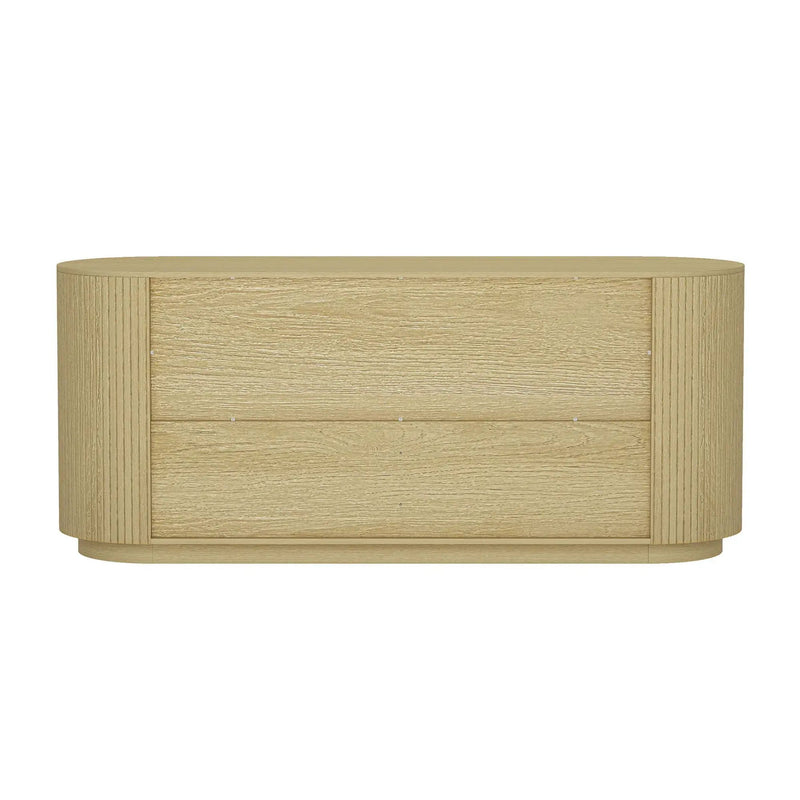 Olivia - Double Dresser With 6 Drawers - Oak by HouseOfZazla